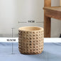 Natural Rattan Texture Cement Planter