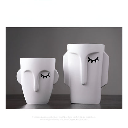 Abstract Face Vases