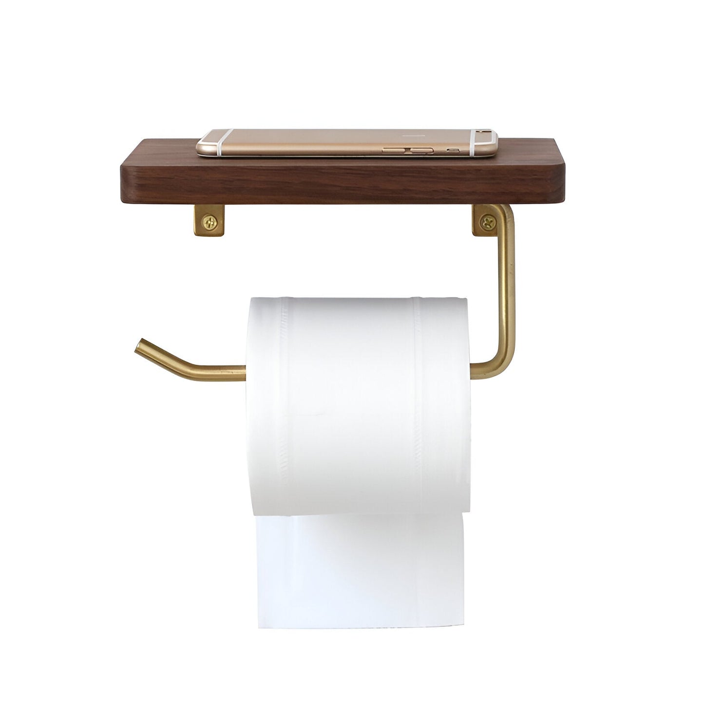 Multipurpose Wooden Toilet Roll Holder