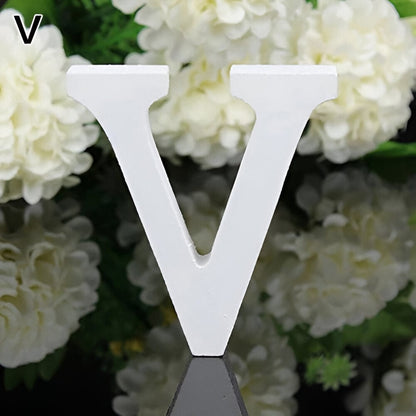 White Freestanding Mountable Wooden Alphabet Letter