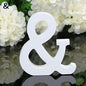 White Freestanding Mountable Wooden Alphabet Letter