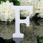 White Freestanding Mountable Wooden Alphabet Letter