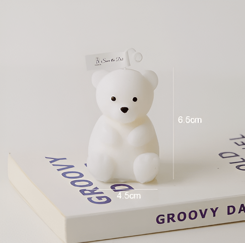 Whimsical Korean Bear Candle