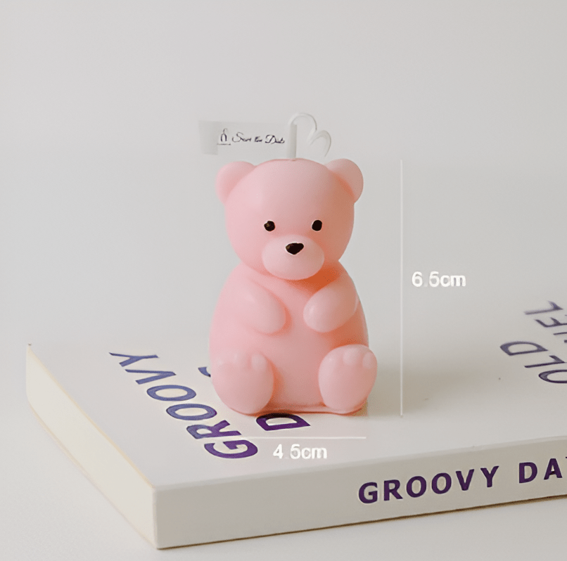 Whimsical Korean Bear Candle