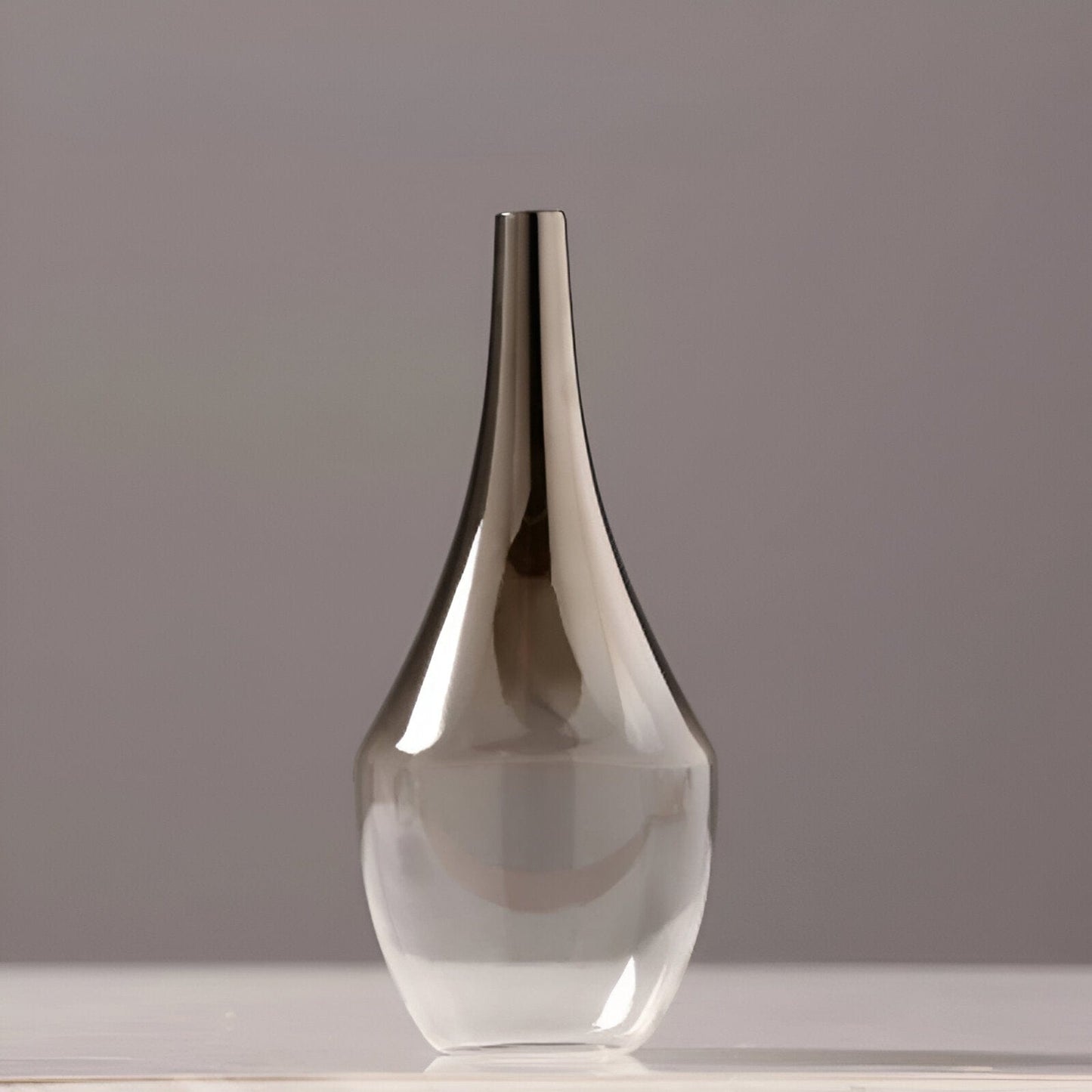 Silver Lining Glass Vase