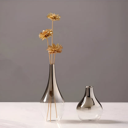 Silver Lining Glass Vase