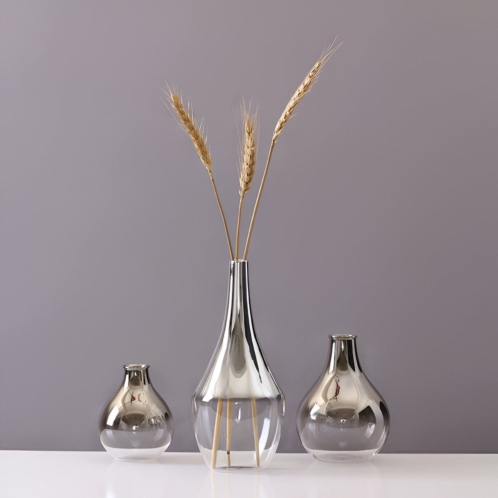 Silver Lining Glass Vase