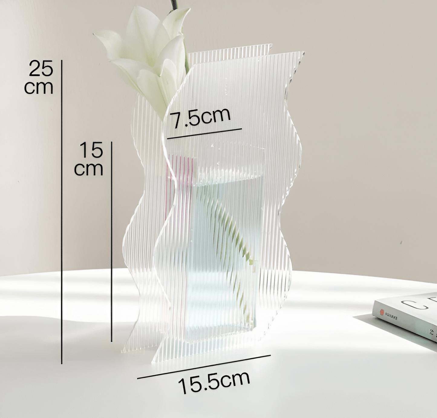 Mystery Shadow Flower Acrylic Vase