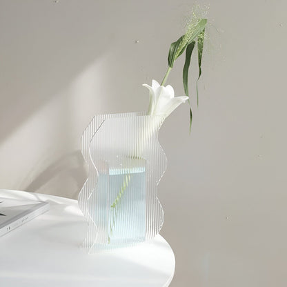 Mystery Shadow Flower Acrylic Vase