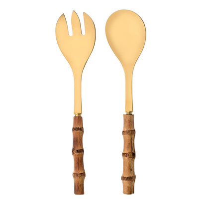 Bamboo Handle Spork Set