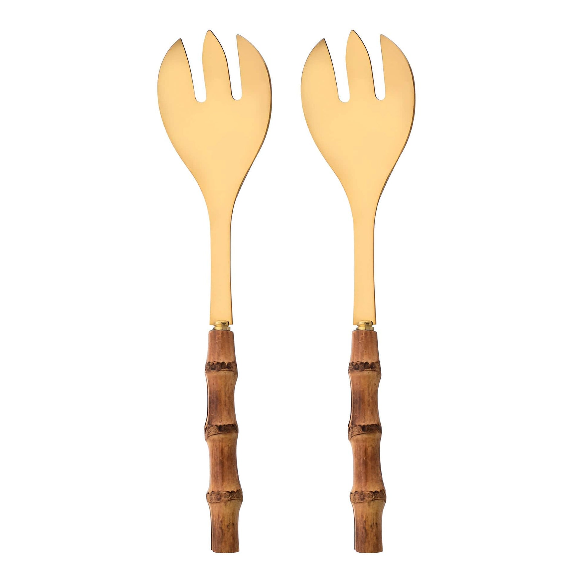 Bamboo Handle Spork Set