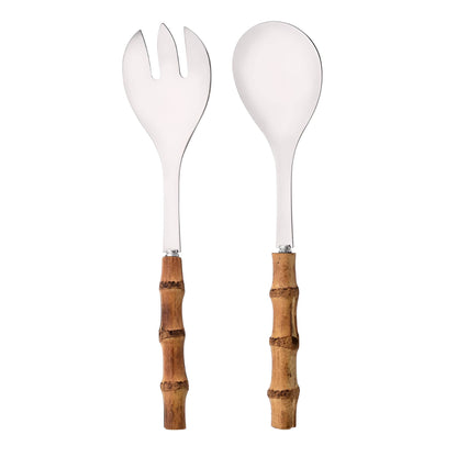 Bamboo Handle Spork Set