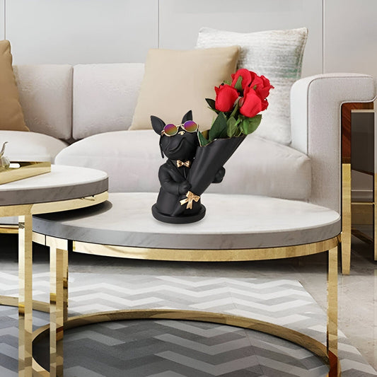 French Bulldog Flower Vase