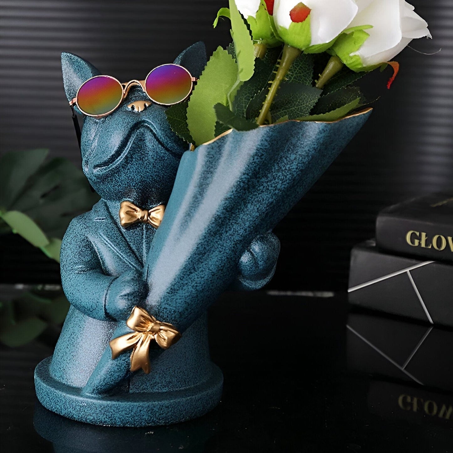 French Bulldog Flower Vase