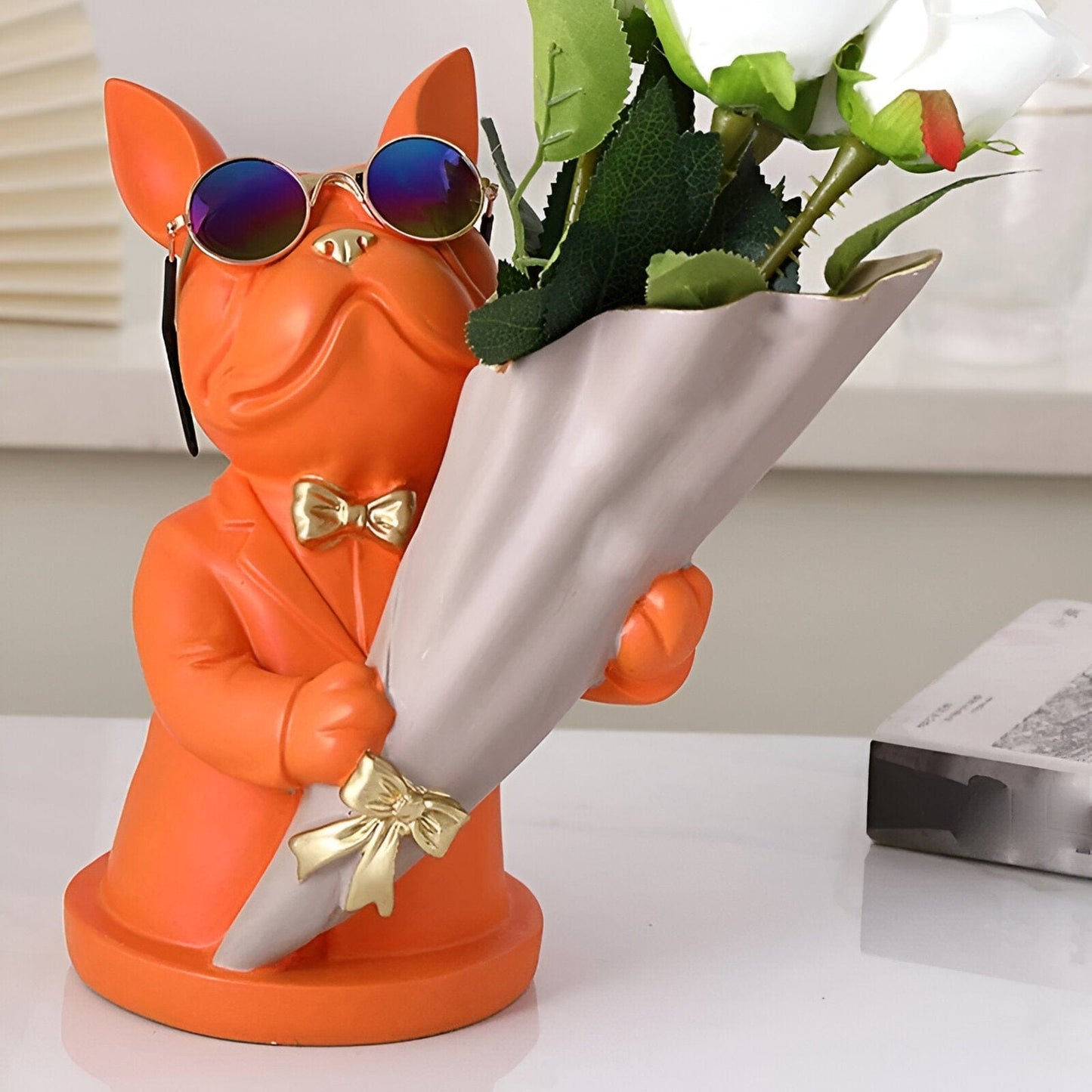 French Bulldog Flower Vase