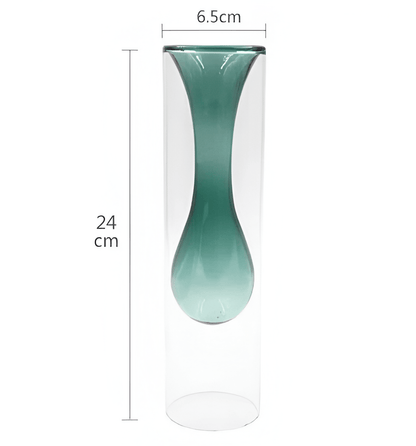 Stained Glass Transparent Vase