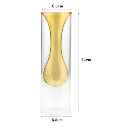 Stained Glass Transparent Vase