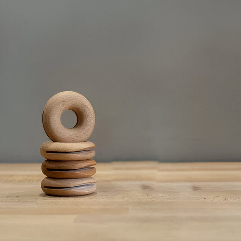 Wooden Doughnut Bag Clip