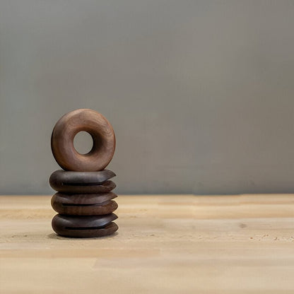 Wooden Doughnut Bag Clip