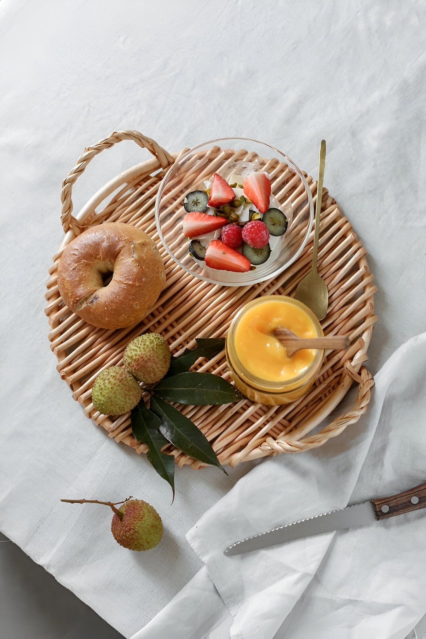 Woven Rattan Serving Tray