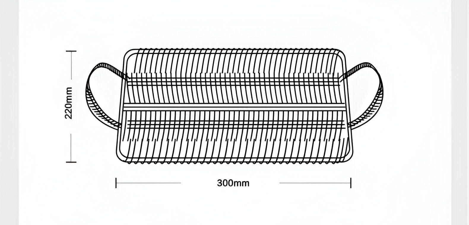 Woven Rattan Serving Tray