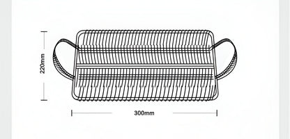 Woven Rattan Serving Tray