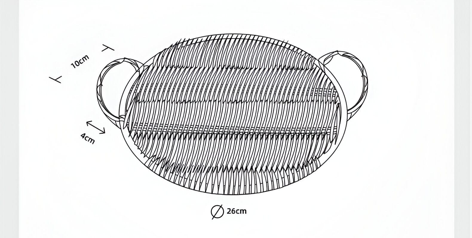 Woven Rattan Serving Tray