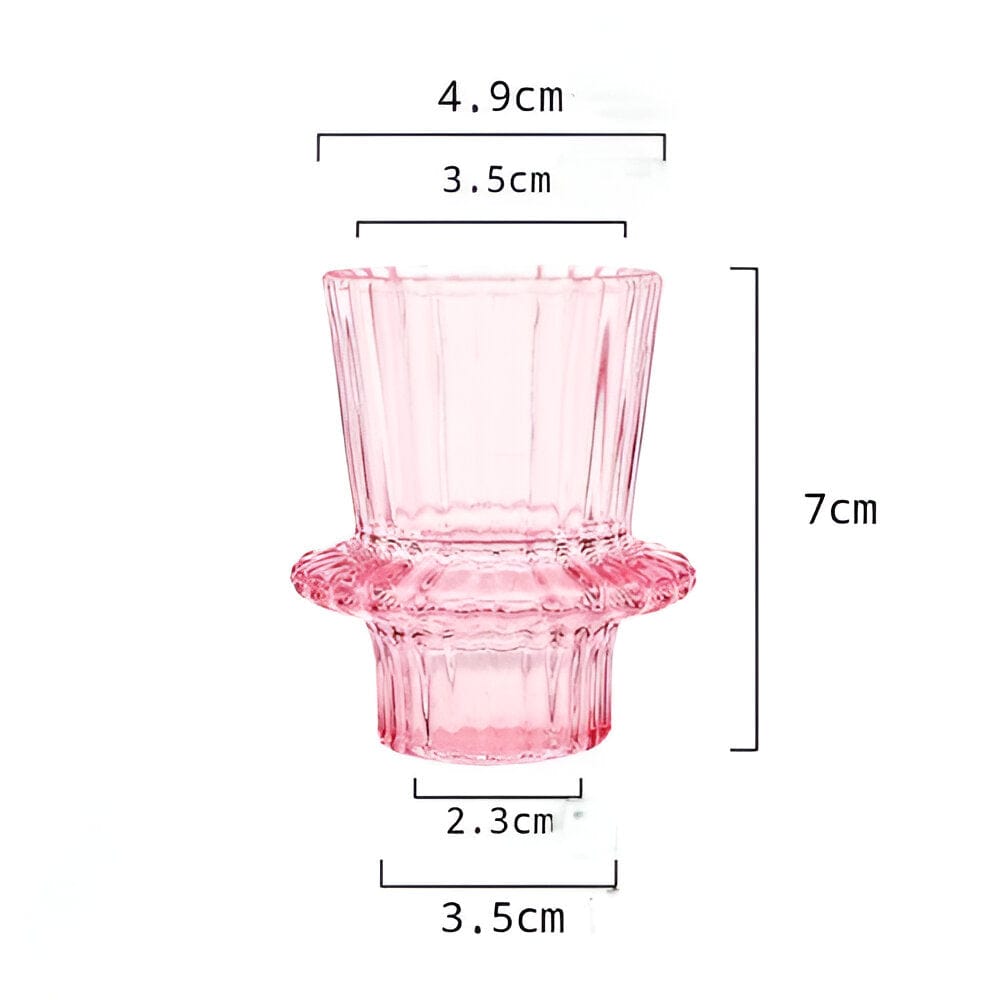 Mini Glass Tealight candle holder