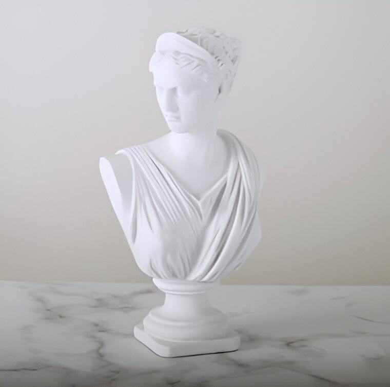 Classic Greek Bust Statuette