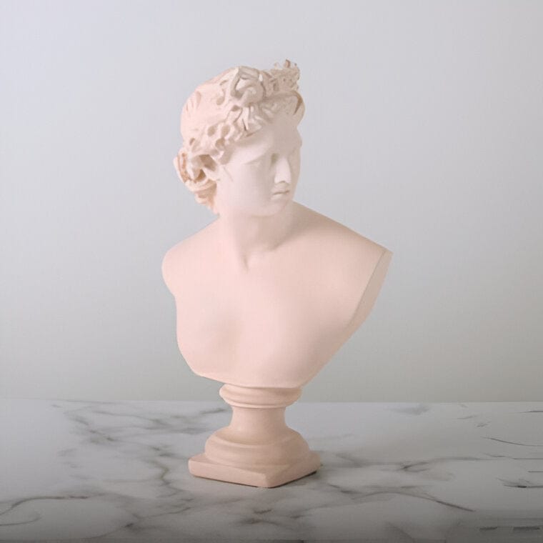 Classic Greek Bust Statuette