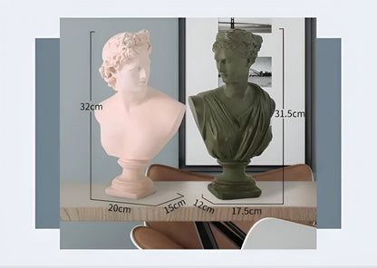 Classic Greek Bust Statuette