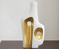 Abstract in Gold Vases