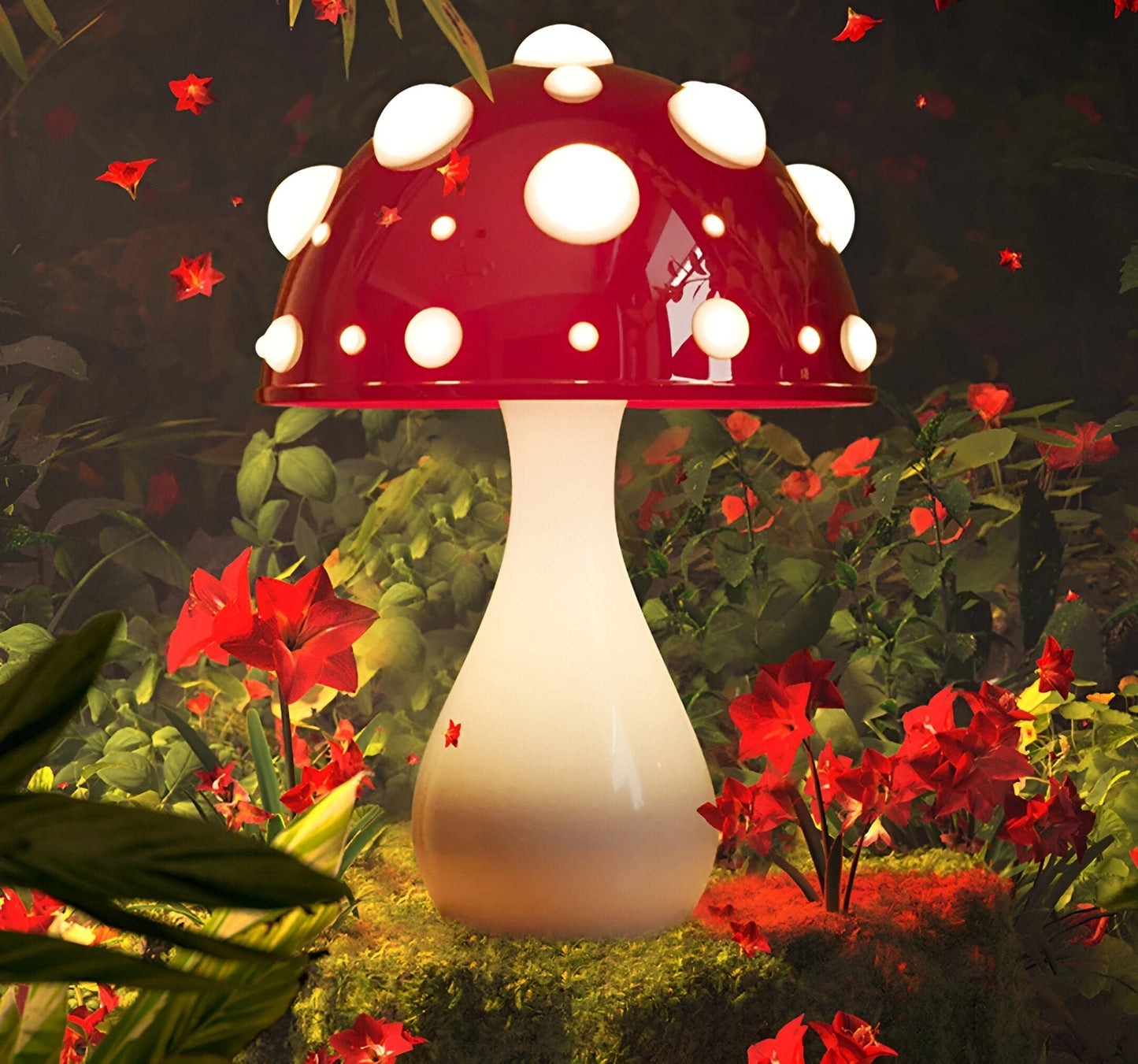 LED Tricolored Bulb Mushroom Lamp