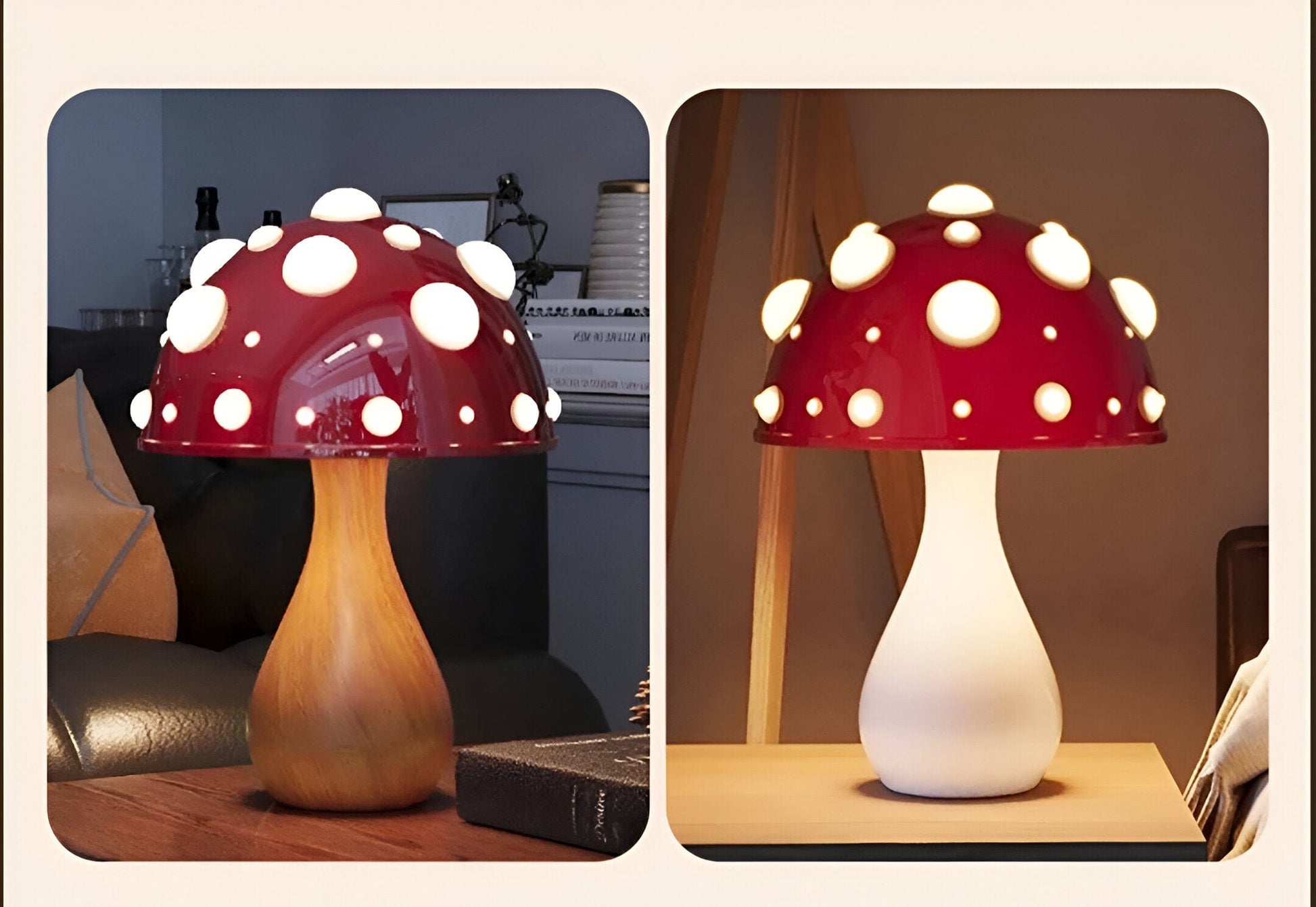 LED Tricolored Bulb Mushroom Lamp