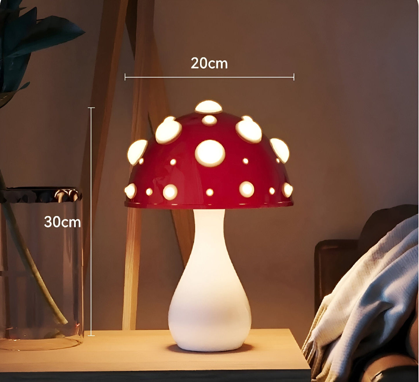 LED Tricolored Bulb Mushroom Lamp