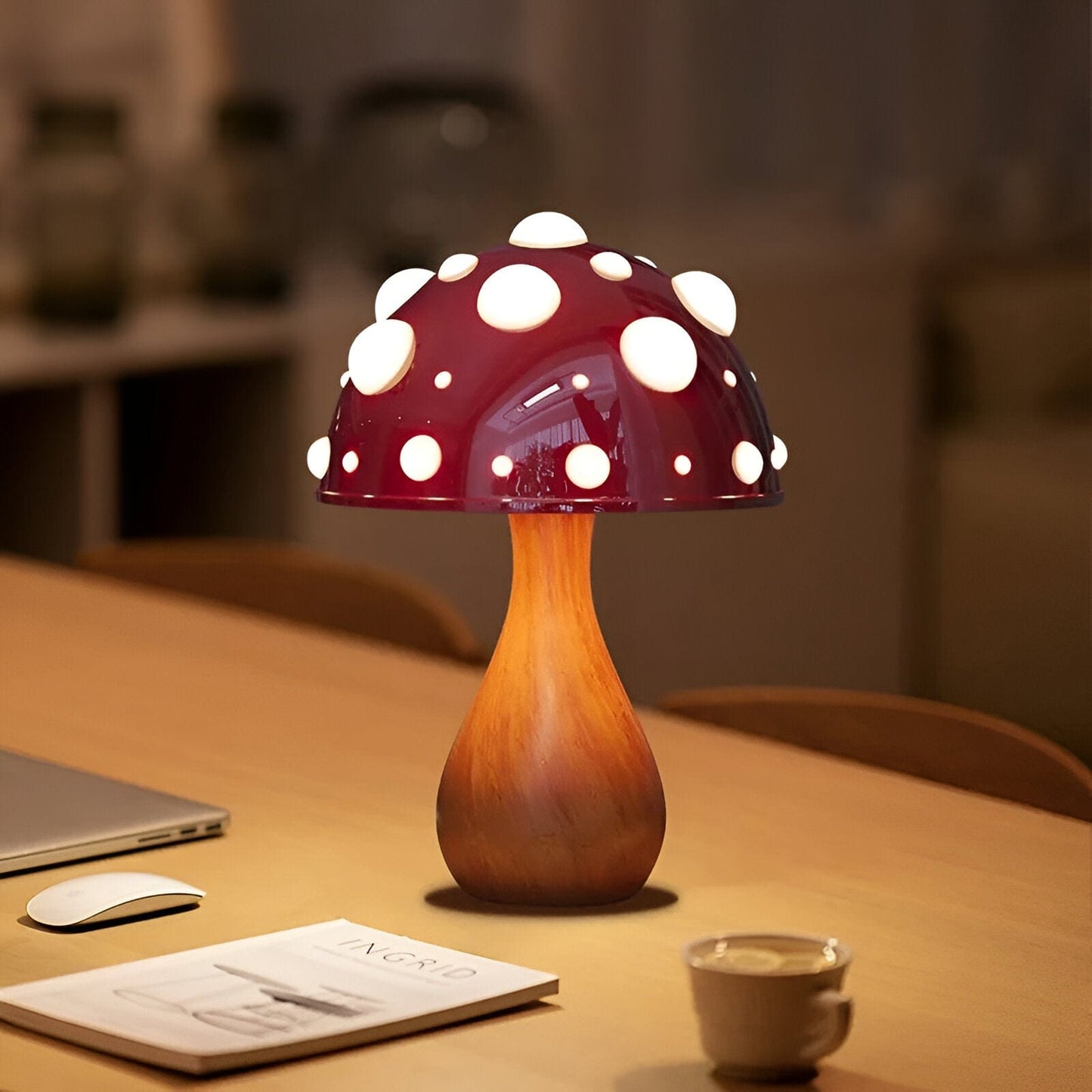 LED Tricolored Bulb Mushroom Lamp