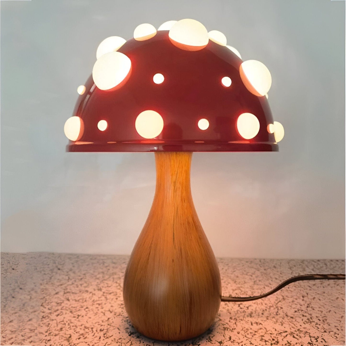 LED Tricolored Bulb Mushroom Lamp