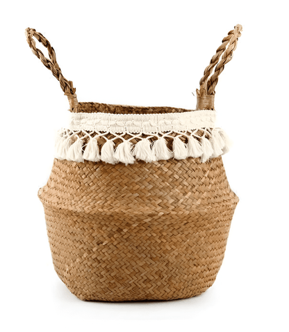  Boho Seagrass Wicker Basket