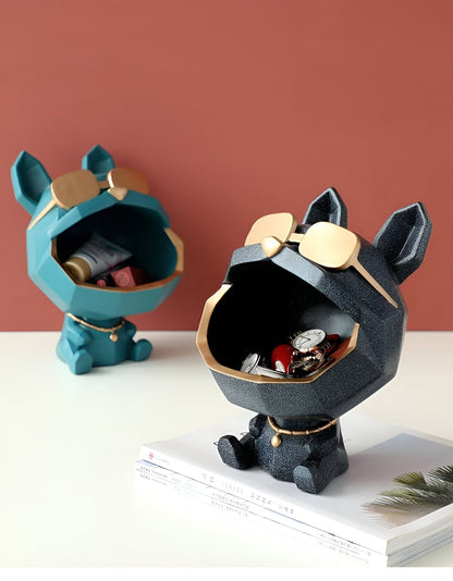 Cool Dog Figurine Storage Dish