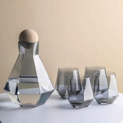 Geometrical Glass Carafe Drinkware