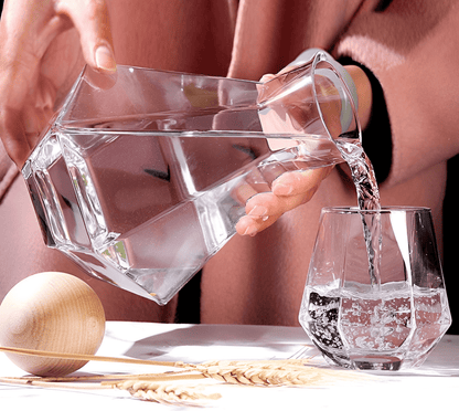 Geometrical Glass Carafe Drinkware