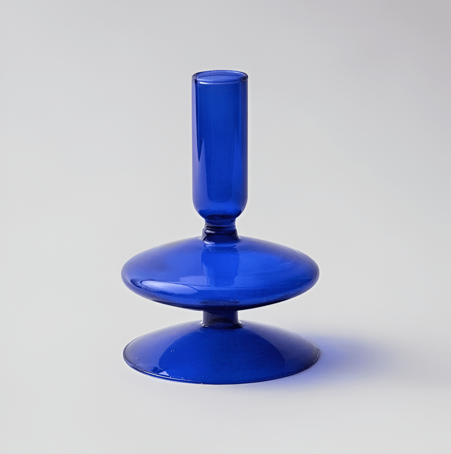 Blue Horizon Taper Glass Candle Stick Holders