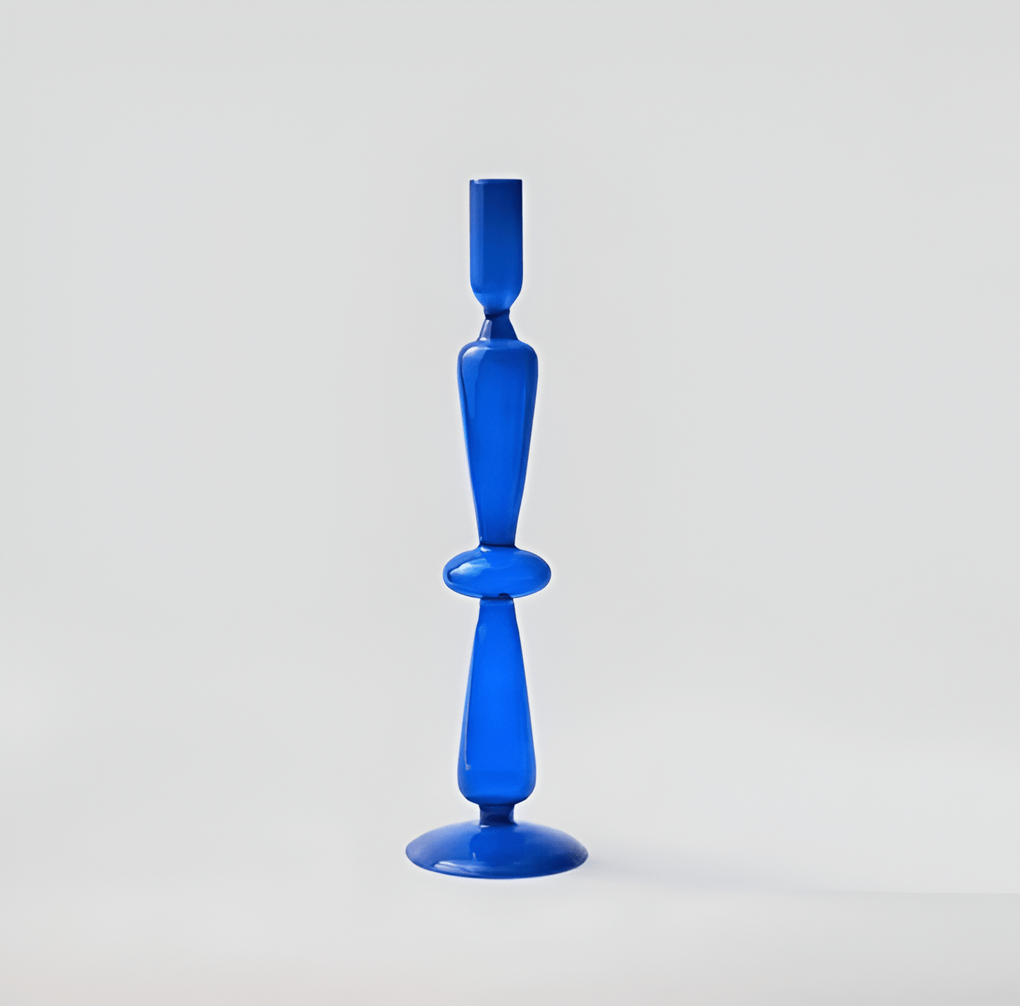 Blue Horizon Taper Glass Candle Stick Holders