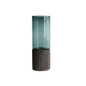 Serenity Wood Base Glass Vases