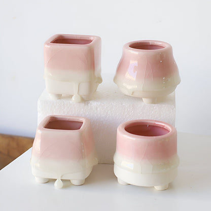 Marshmallow Drip Planters