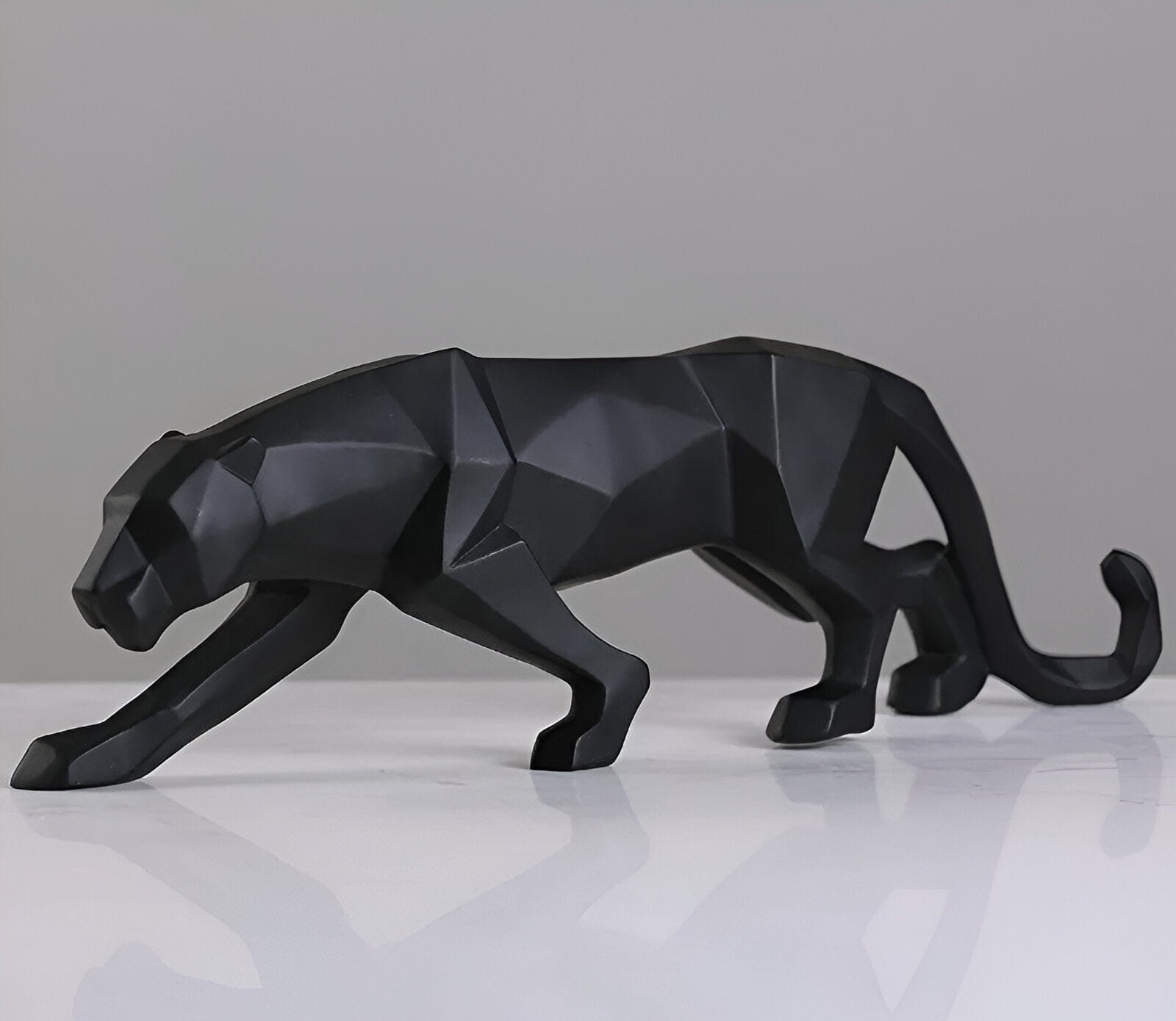 Geometric Panther Figurine