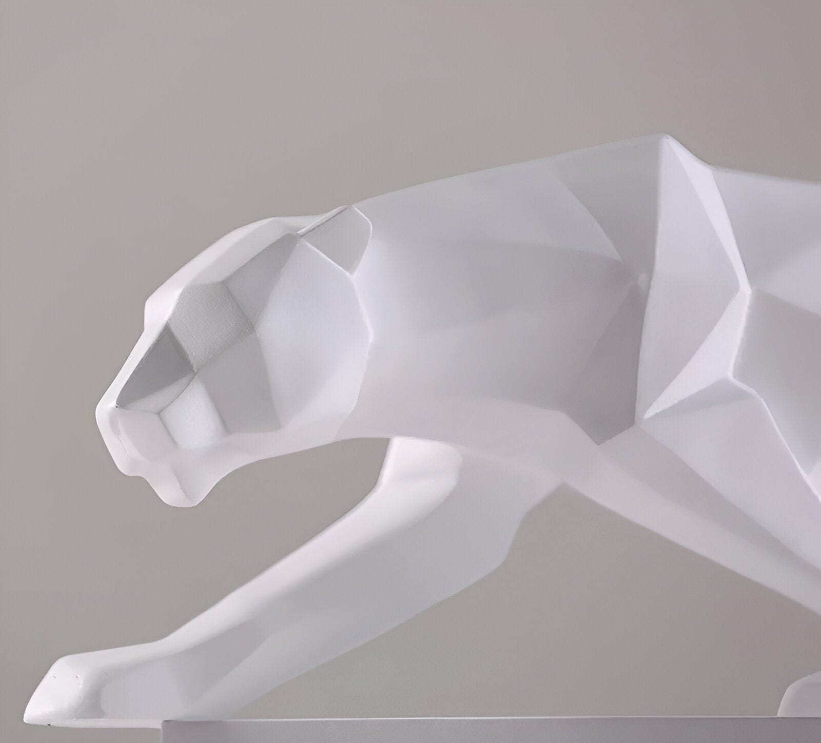 Geometric Panther Figurine