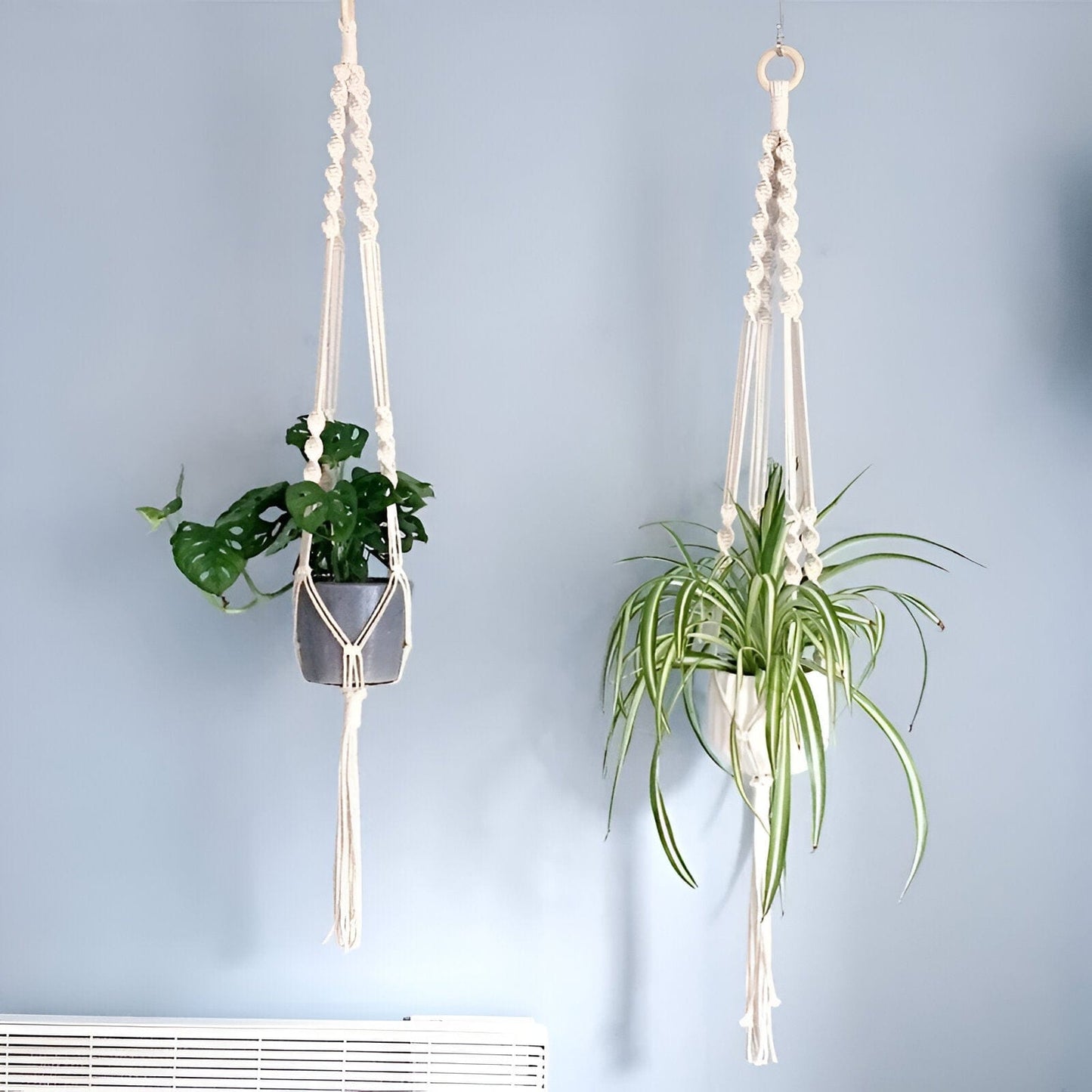 Handmade Boho Macrame Plant Hanger Set