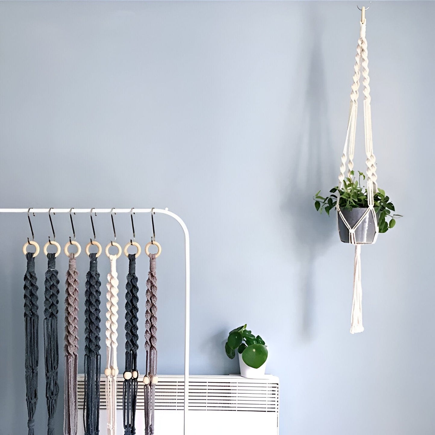 Handmade Boho Macrame Plant Hanger Set