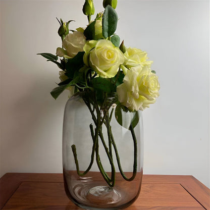 Grey Glass Bottles vase